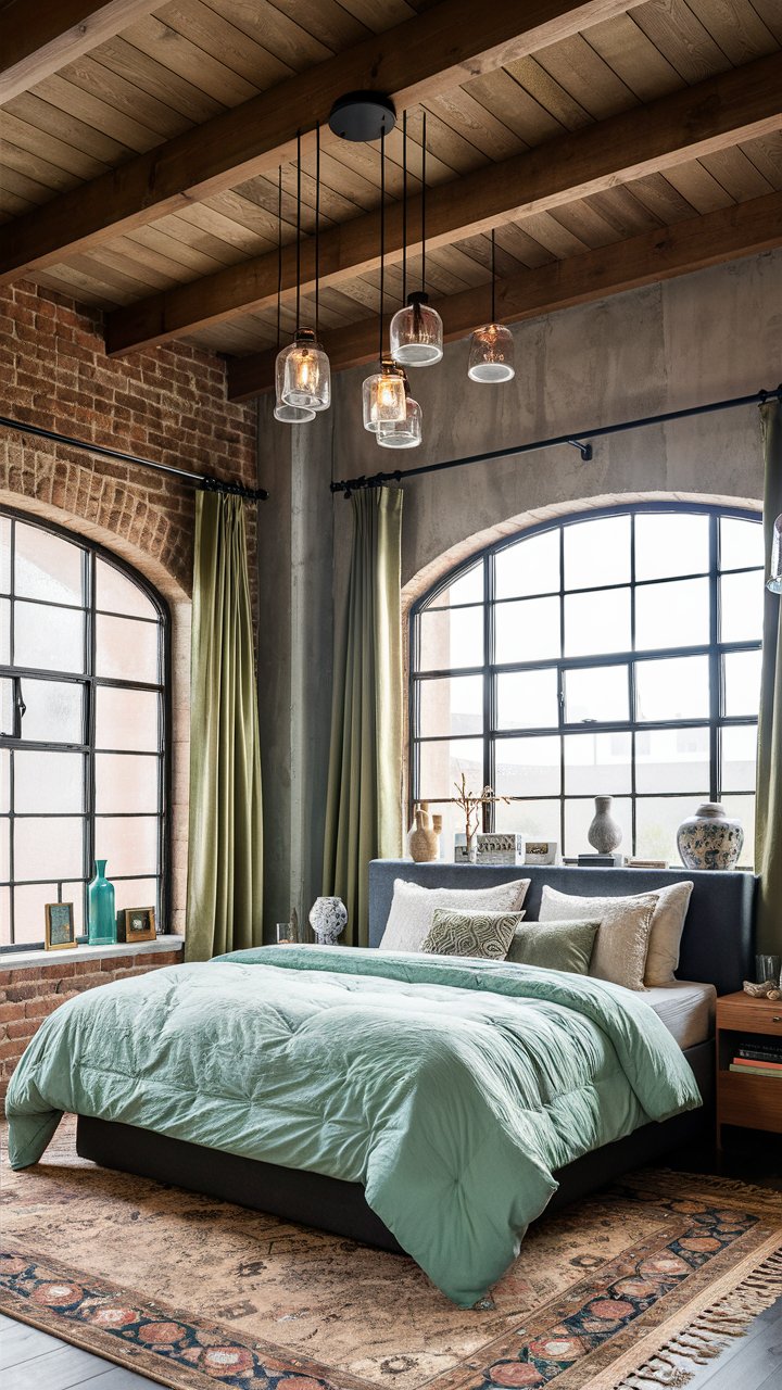 Industrial Chic: Mint Green Sanctuary