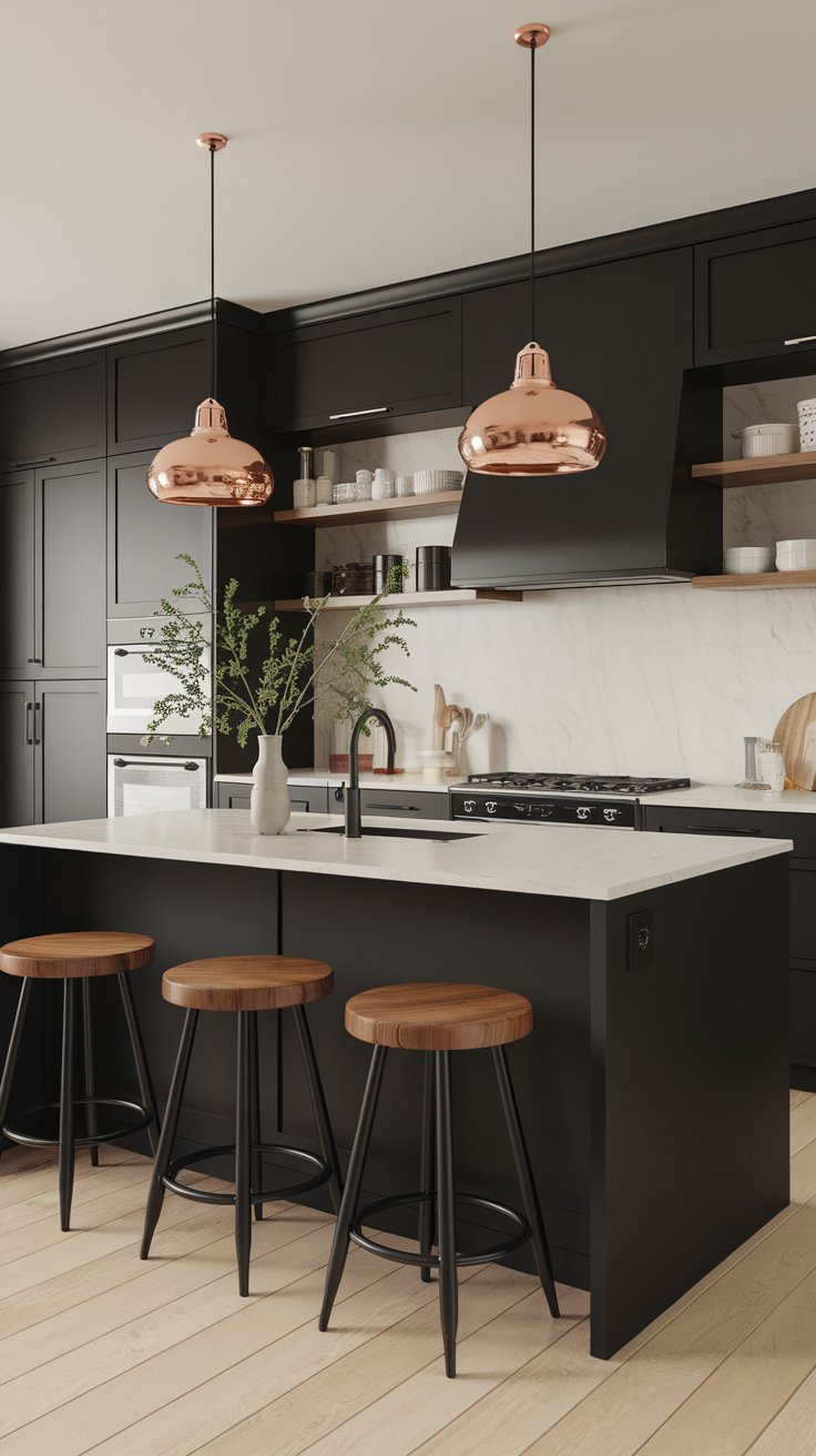 Urban Elegance: A Monochromatic Kitchen Sanctuary
