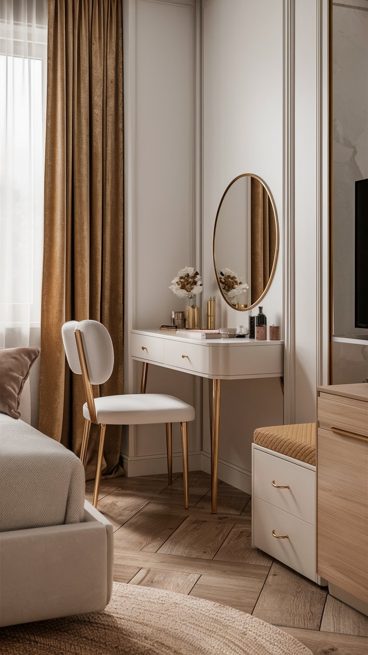 Golden Whispers: Elegance in Soft White
