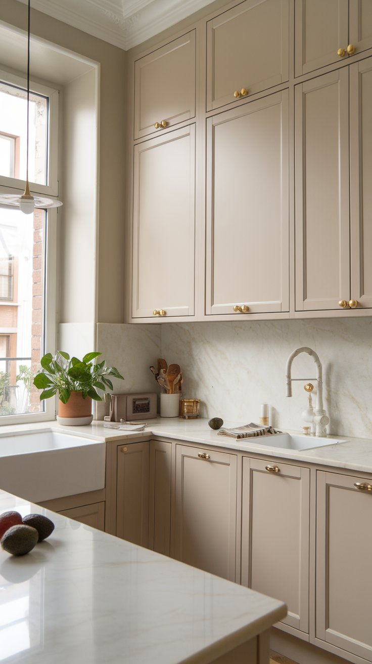 Luminous Tranquility: A Beige Kitchen Symphony