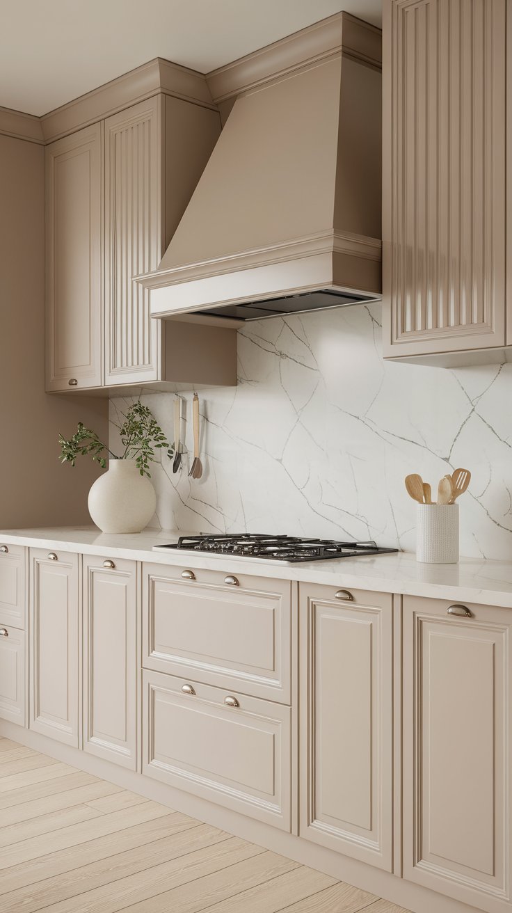 Timeless Beige Harmony: A Kitchen of Quiet Elegance