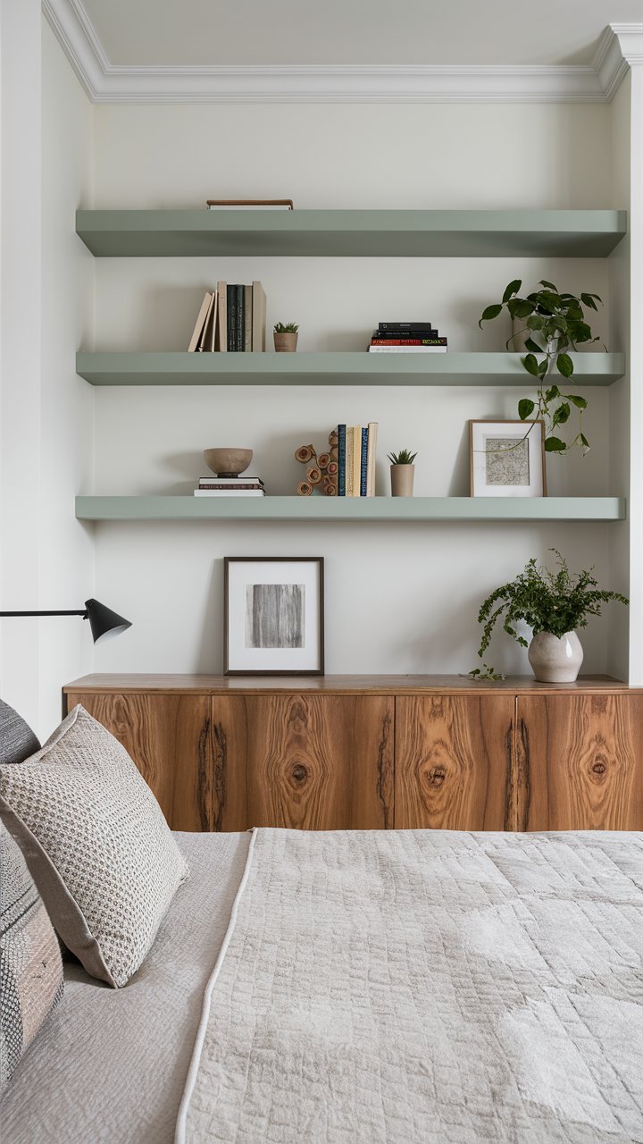 Tranquil Green Sanctuary: A Bedroom Harmony