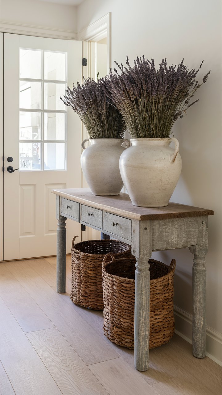 Rustic Lavender Haven: Tranquil Simplicity