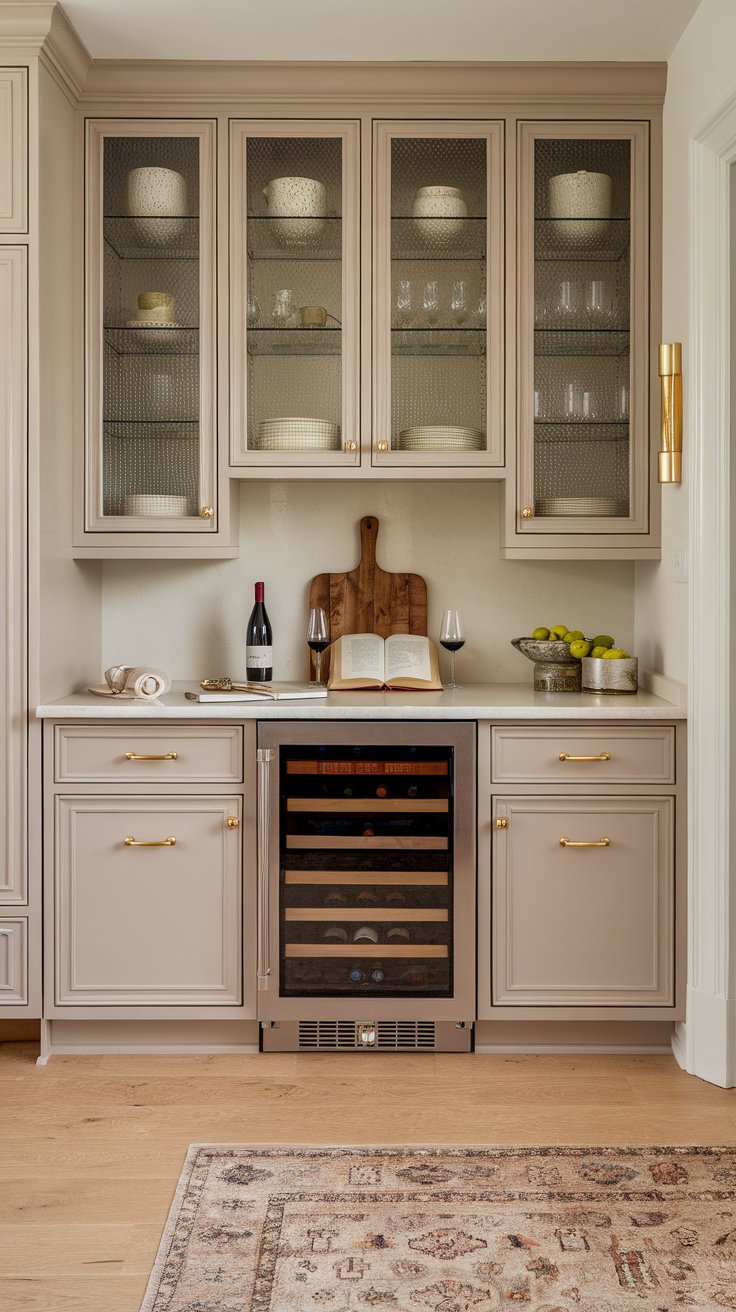 Elegant Culinary Haven: A Warm and Refined Kitchen Space