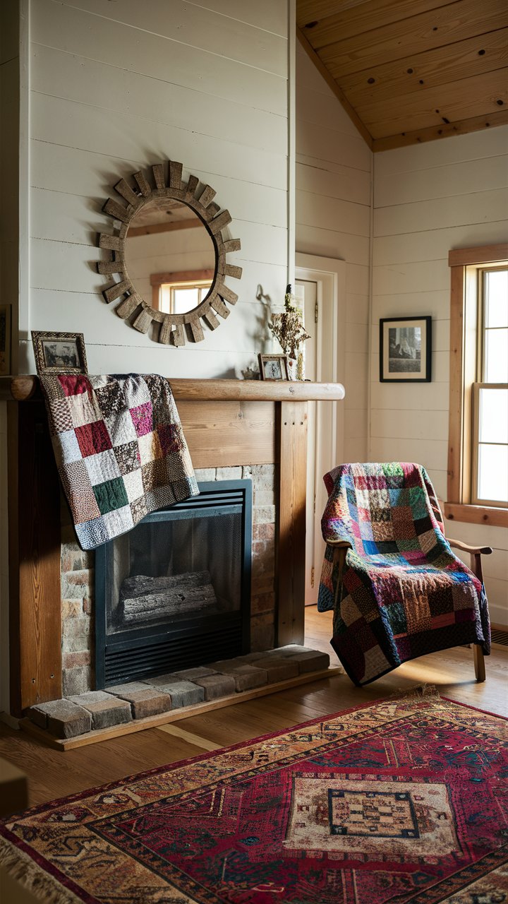 Rustic Comfort: A Sanctuary of Warmth and Texture